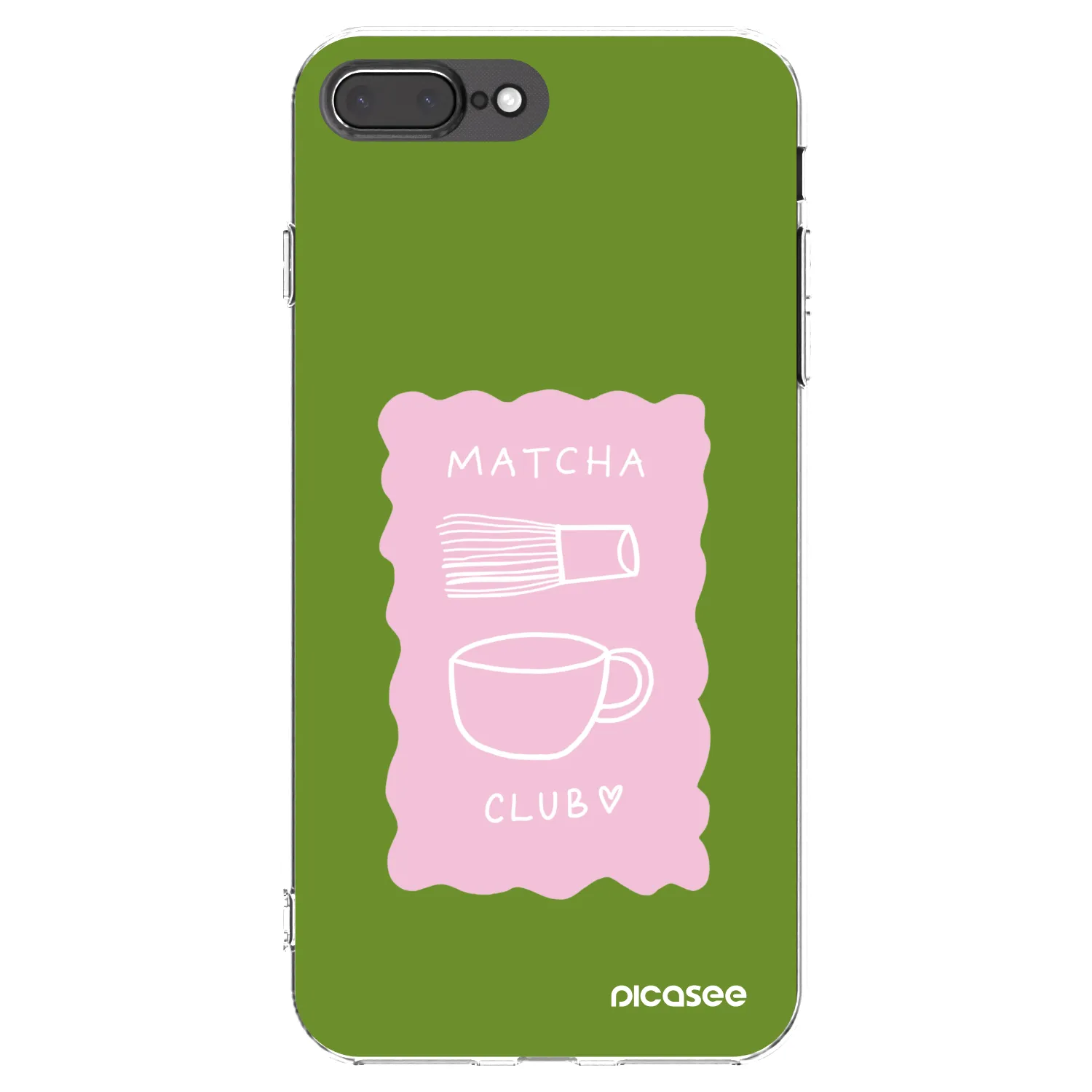 Picasee silikonska prozirna maskica za Apple iPhone 7 Plus - Matcha club