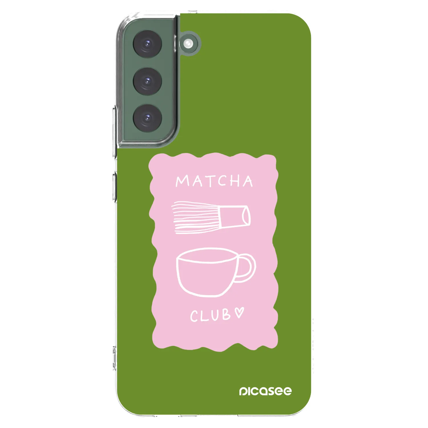 Picasee silikonska prozirna maskica za Samsung Galaxy S22+ 5G - Matcha club