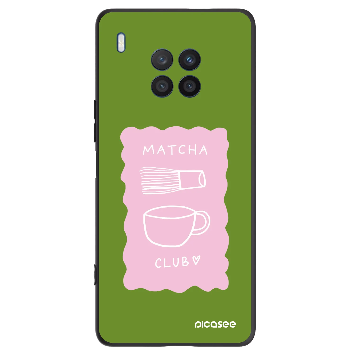 Picasee crna silikonska maskica za Honor 50 Lite - Matcha club