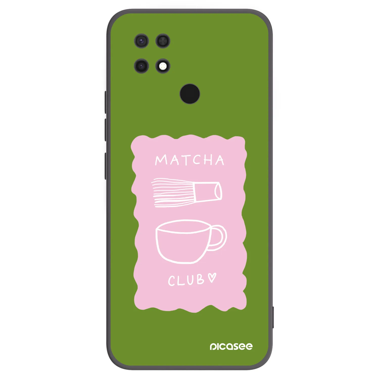 Picasee crna silikonska maskica za Xiaomi Redmi 10C - Matcha club