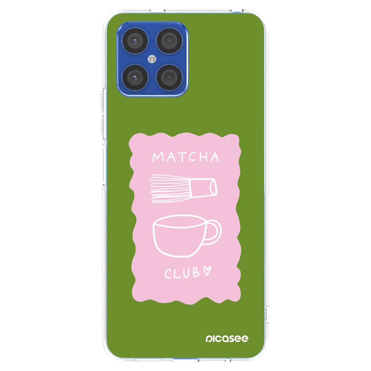 Picasee silikonska prozirna maskica za Honor X8 4G - Matcha club