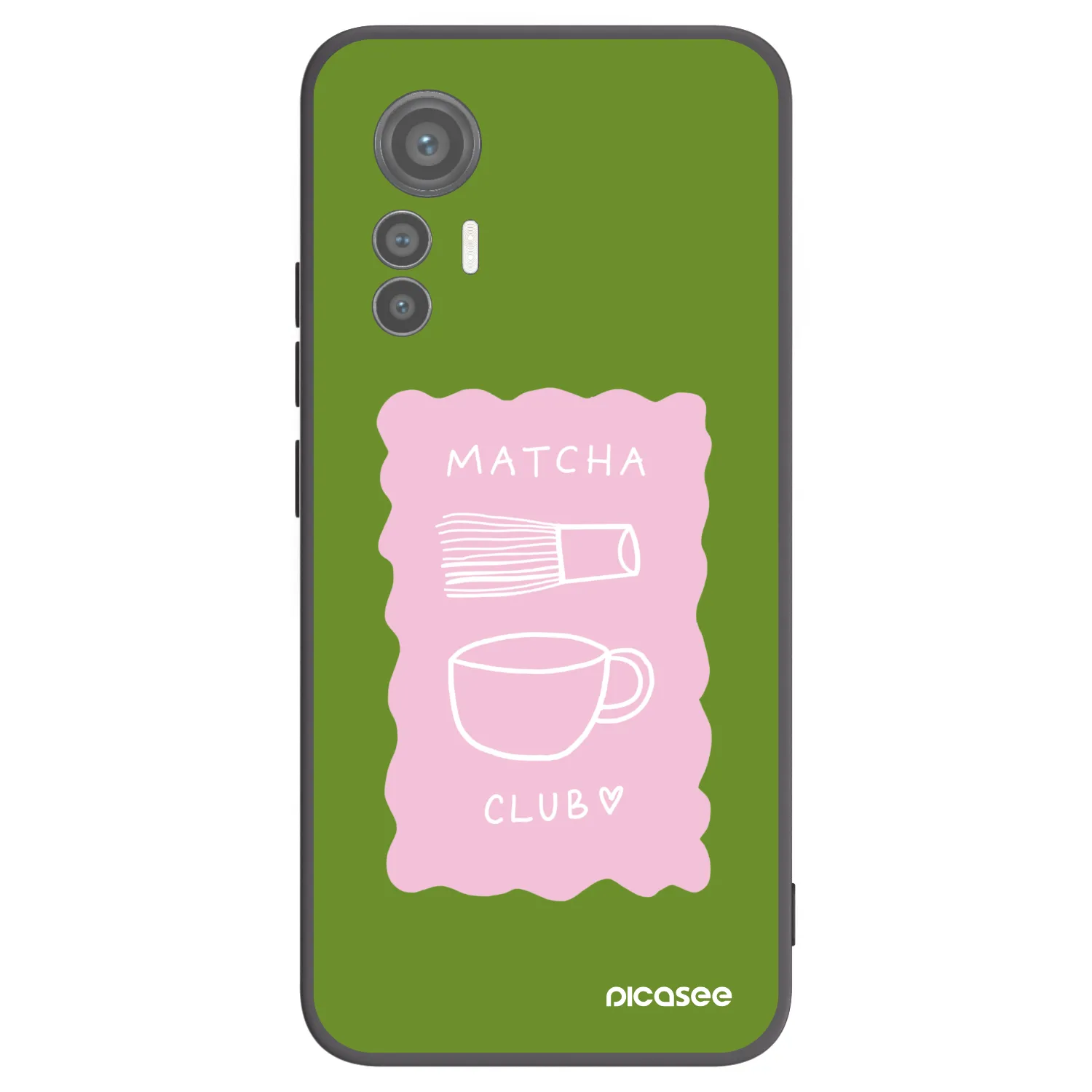 Picasee crna silikonska maskica za Xiaomi 12 Lite - Matcha club