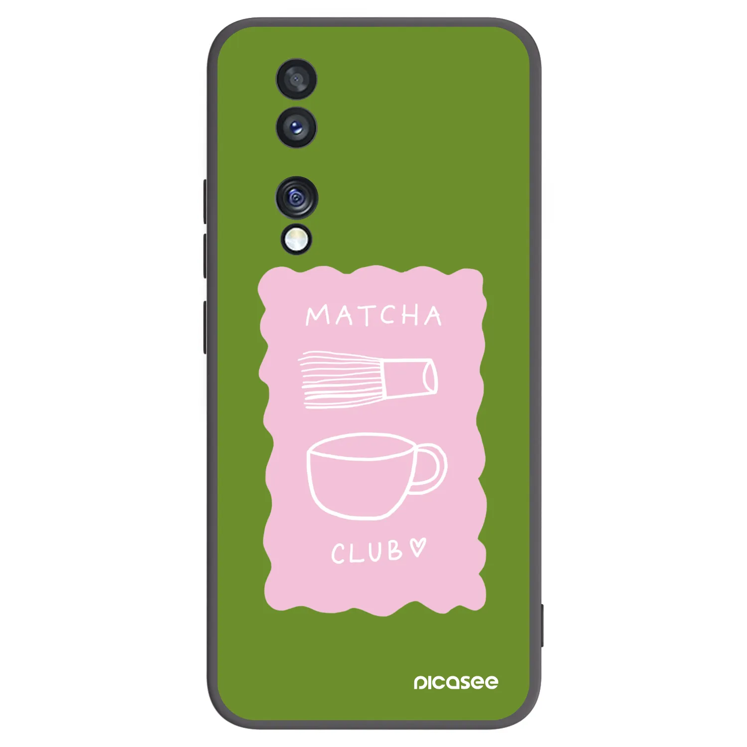Picasee crna silikonska maskica za Honor 70 - Matcha club