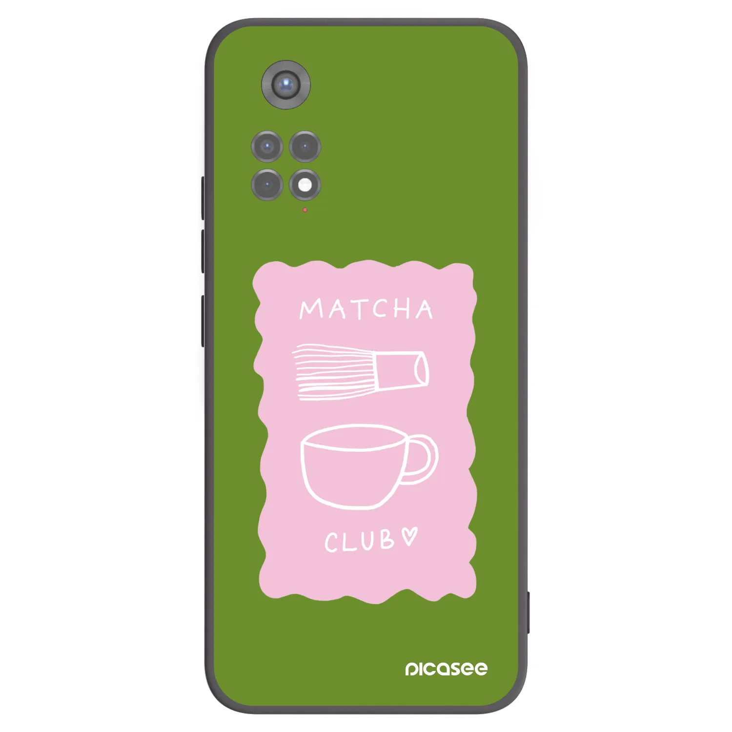 Picasee crna silikonska maskica za Xiaomi Redmi Note 11S 5G - Matcha club