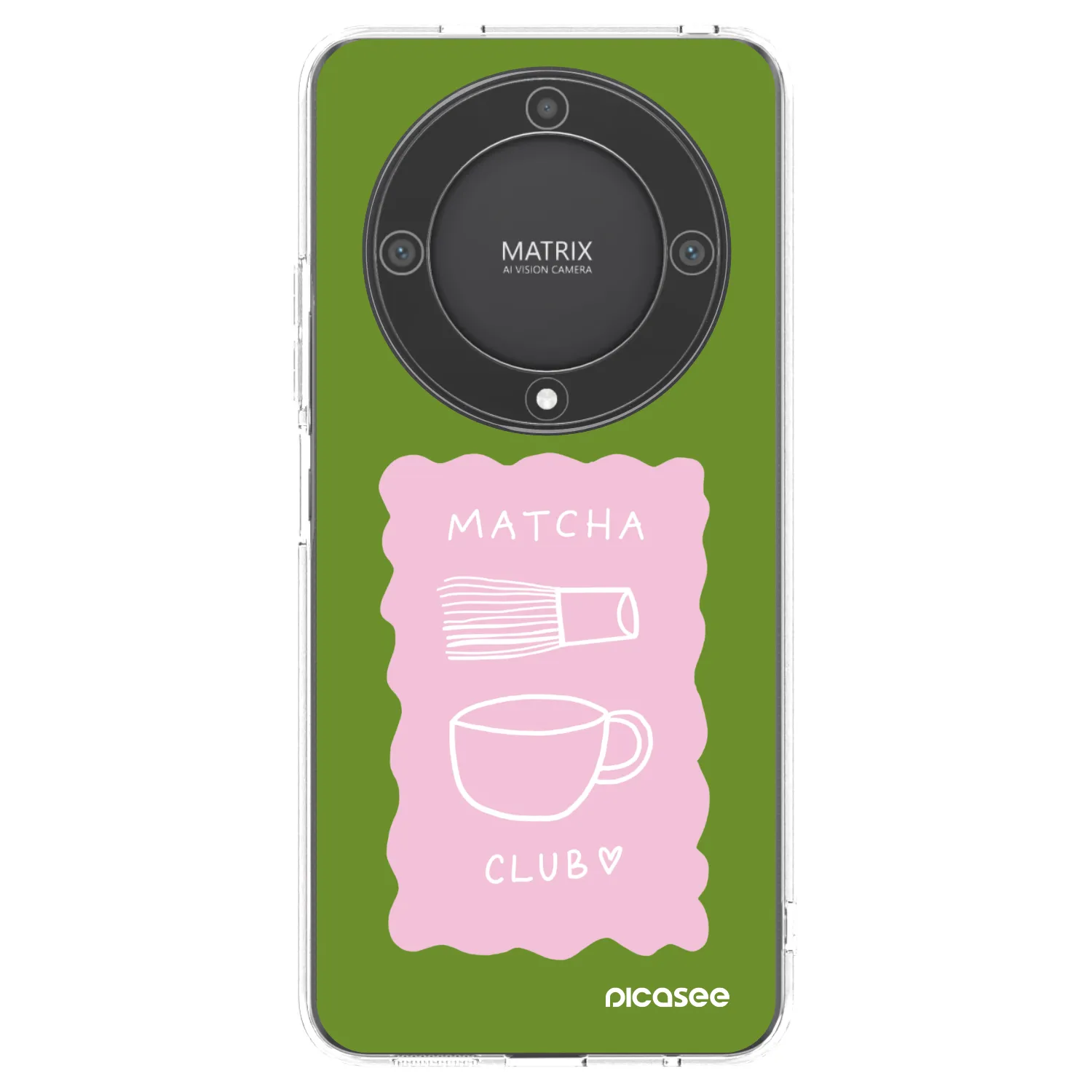 Picasee silikonska prozirna maskica za Honor Magic5 Lite 5G - Matcha club