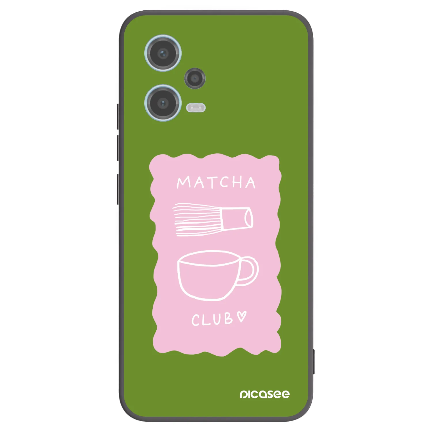 Picasee crna silikonska maskica za Xiaomi Redmi Note 12 5G - Matcha club