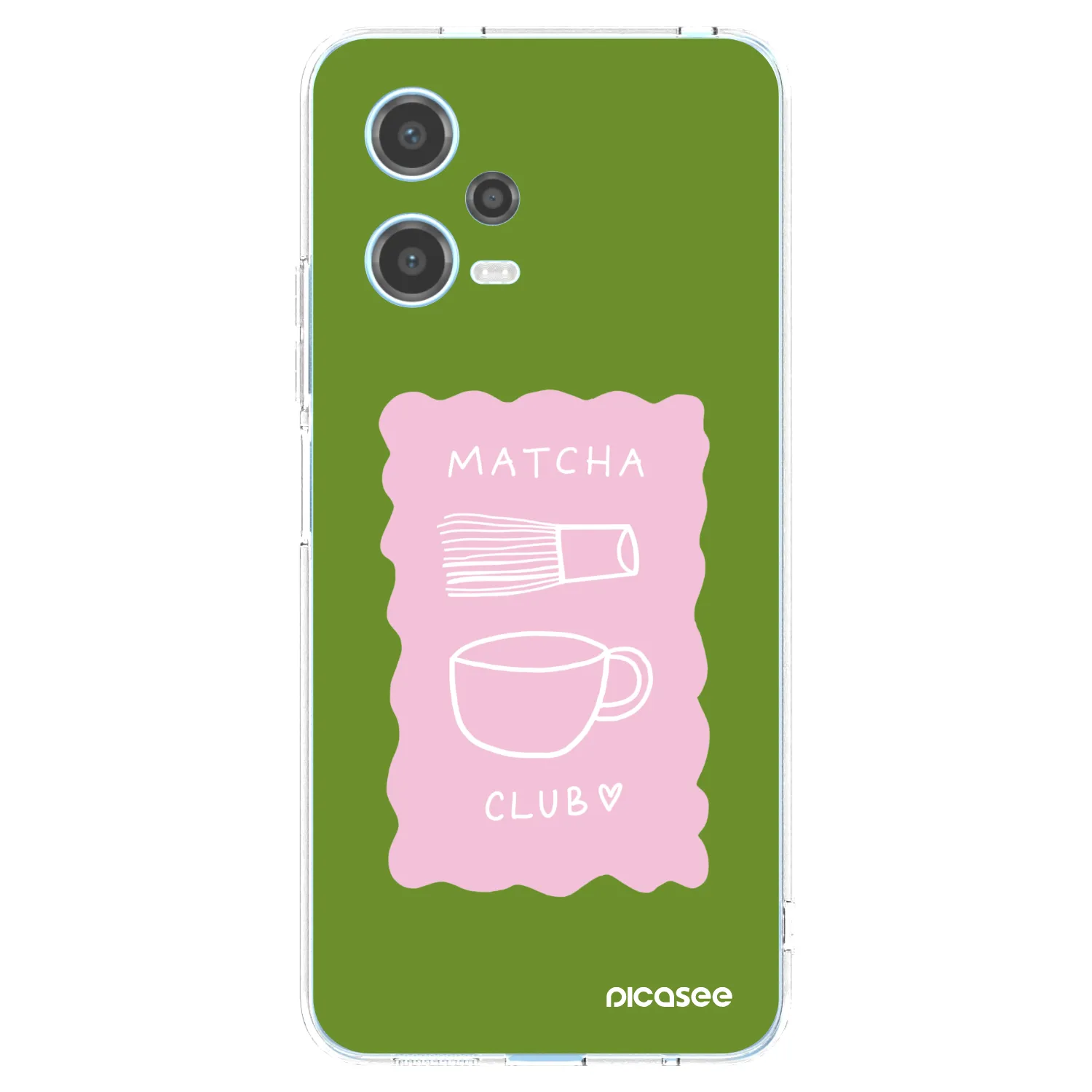 Picasee silikonska prozirna maskica za Xiaomi Redmi Note 12 5G - Matcha club