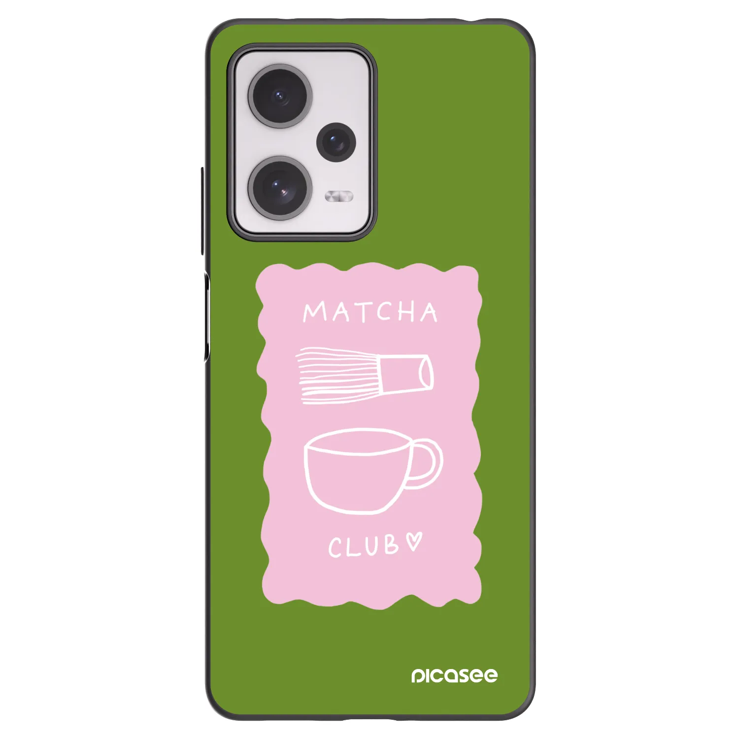 Picasee crna silikonska maskica za Xiaomi Redmi Note 12 Pro+ 5G - Matcha club