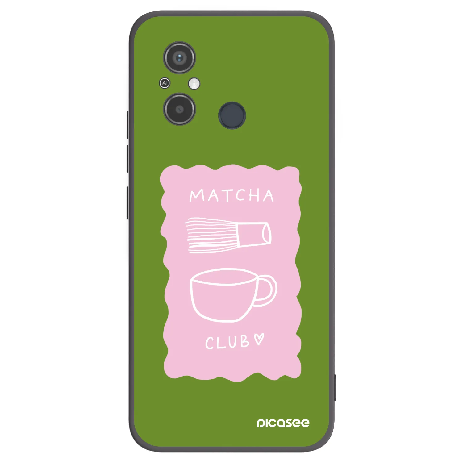 Picasee crna silikonska maskica za Xiaomi Redmi 12C - Matcha club