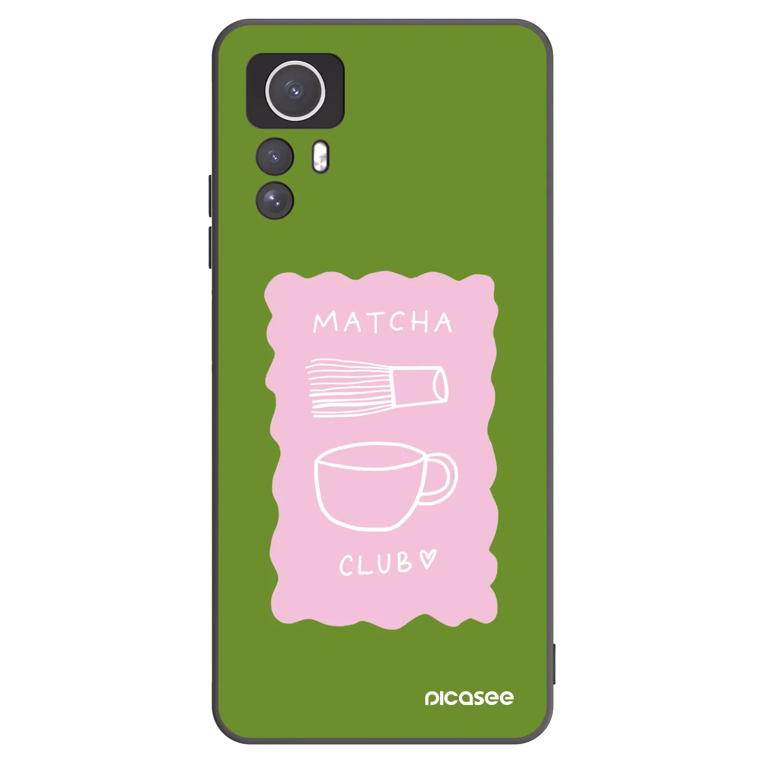 Picasee crna silikonska maskica za Xiaomi Redmi Note 12S - Matcha club