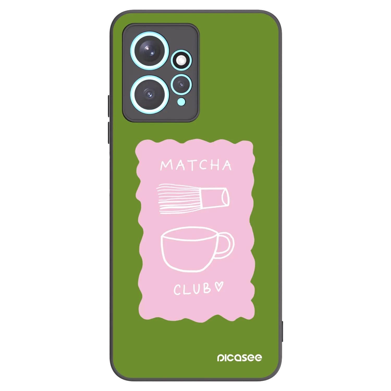 Picasee crna silikonska maskica za Xiaomi Redmi Note 12 4G - Matcha club