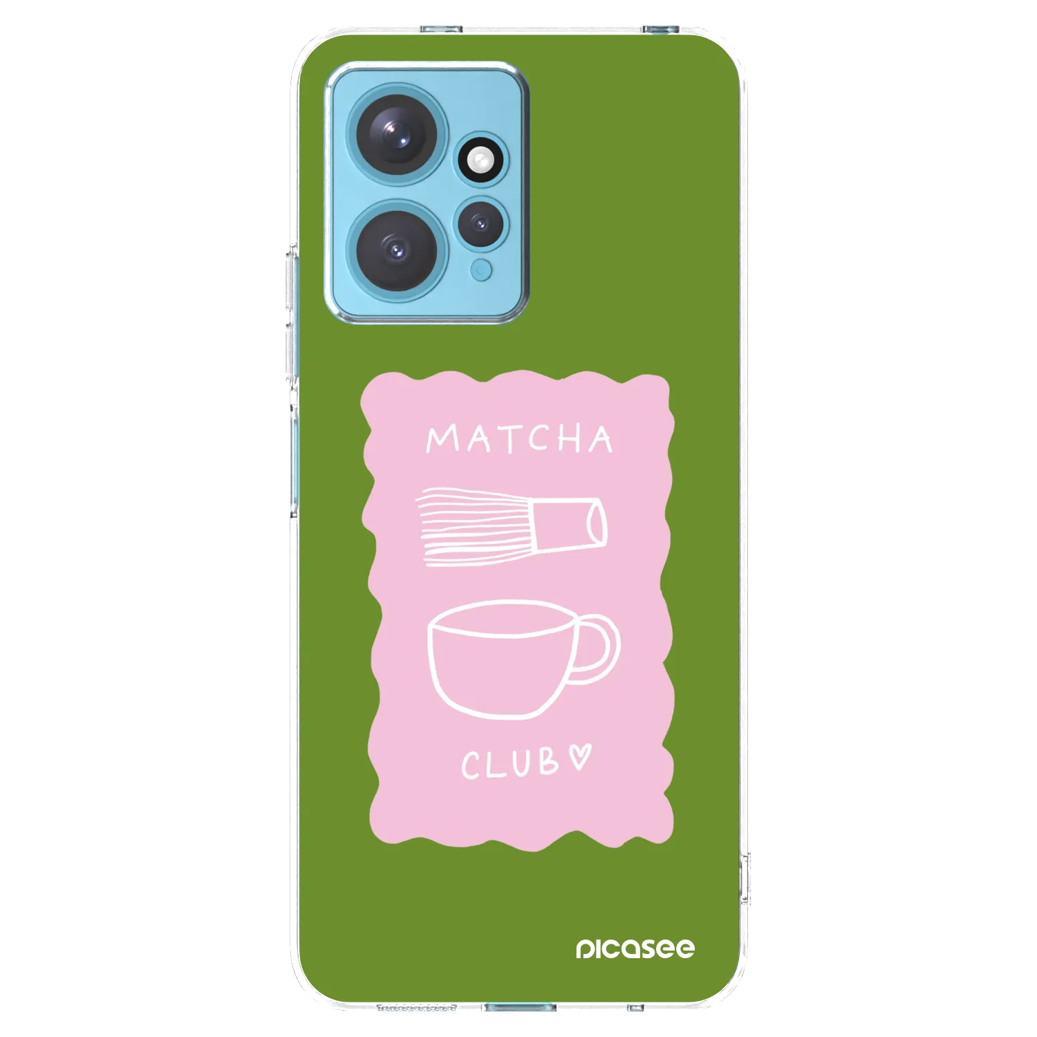 Picasee silikonska prozirna maskica za Xiaomi Redmi Note 12 4G - Matcha club