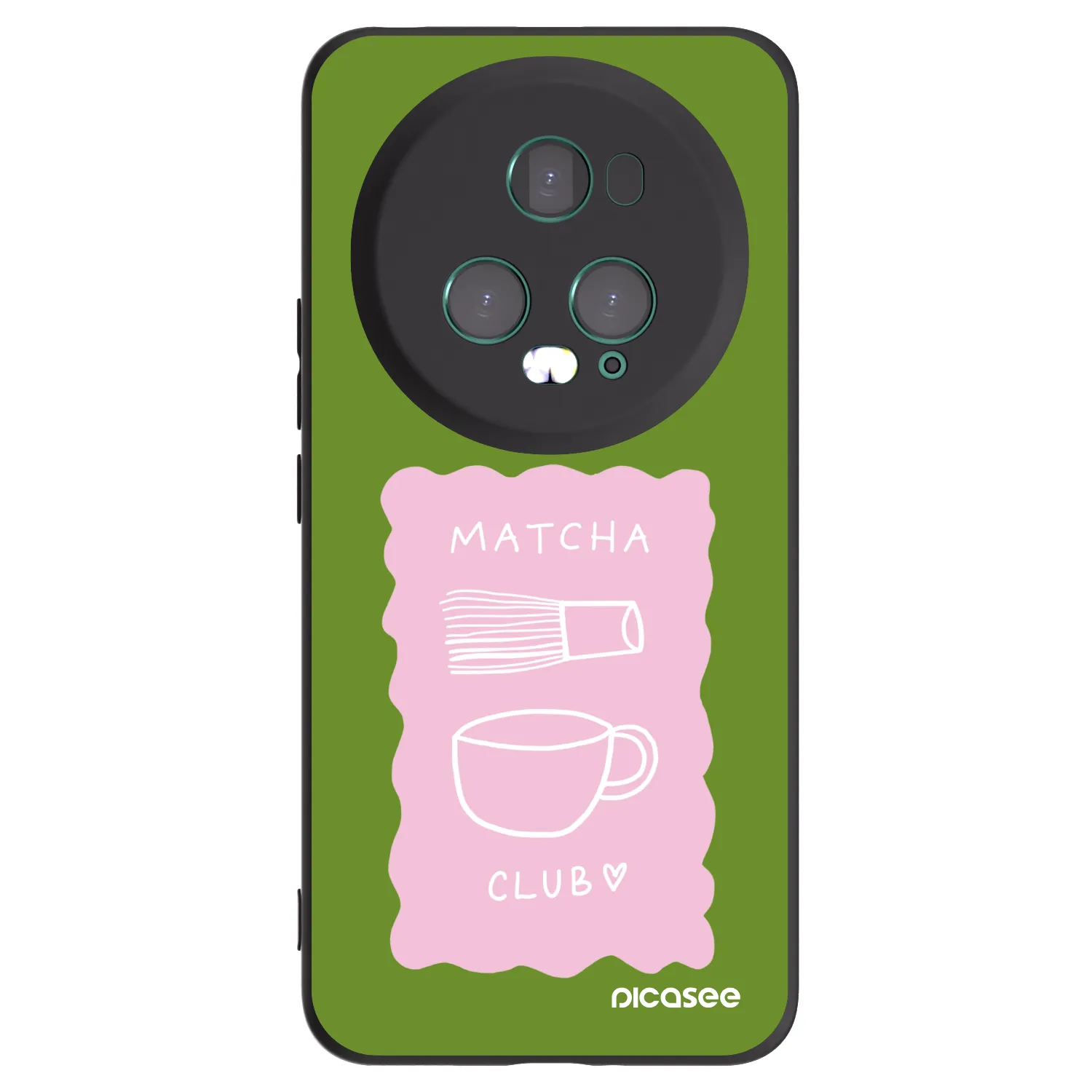 Picasee crna silikonska maskica za Honor Magic5 Pro - Matcha club