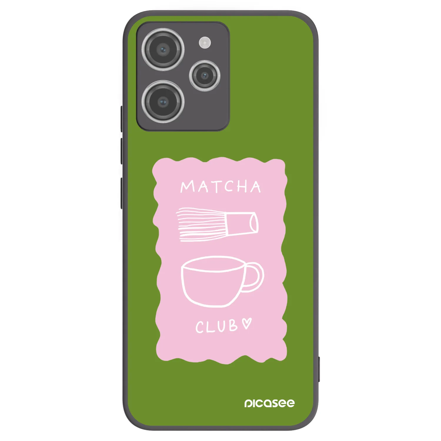 Picasee crna silikonska maskica za Xiaomi Redmi 12 4G - Matcha club