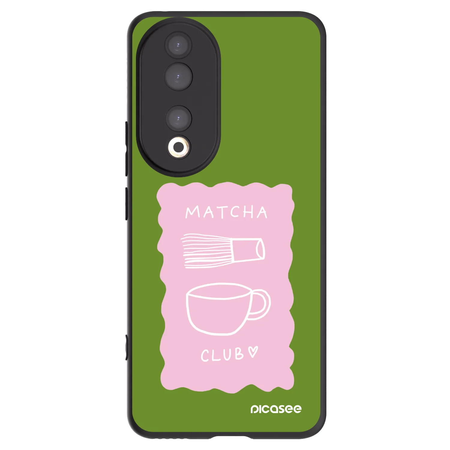 Picasee crna silikonska maskica za Honor 90 5G - Matcha club