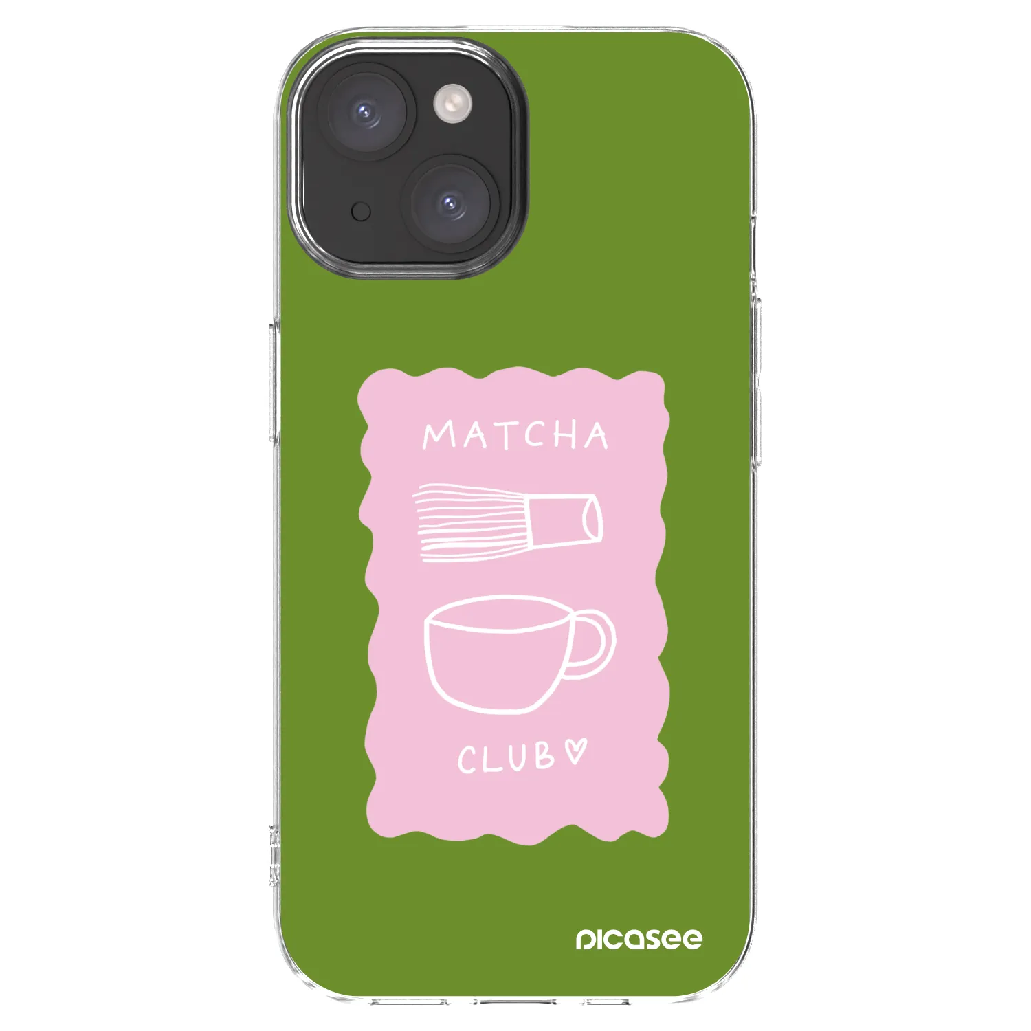 Picasee silikonska prozirna maskica za Apple iPhone 15 - Matcha club