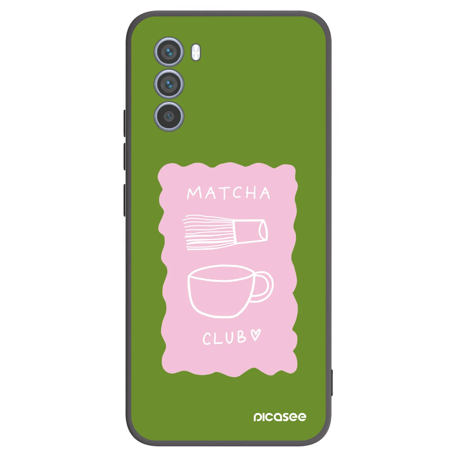 Picasee crna silikonska maskica za Motorola Moto G62 - Matcha club