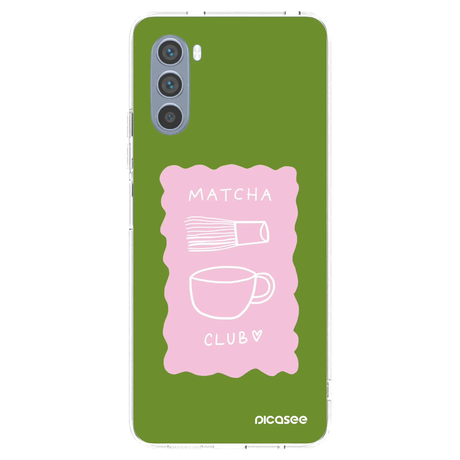 Picasee silikonska prozirna maskica za Motorola Moto G62 - Matcha club