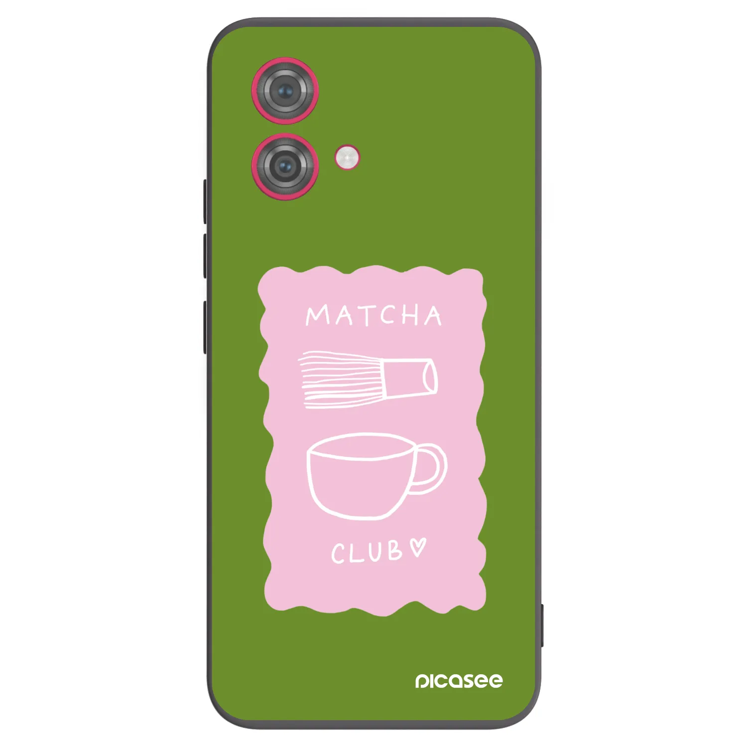 Picasee crna silikonska maskica za Motorola Moto G84 5G - Matcha club