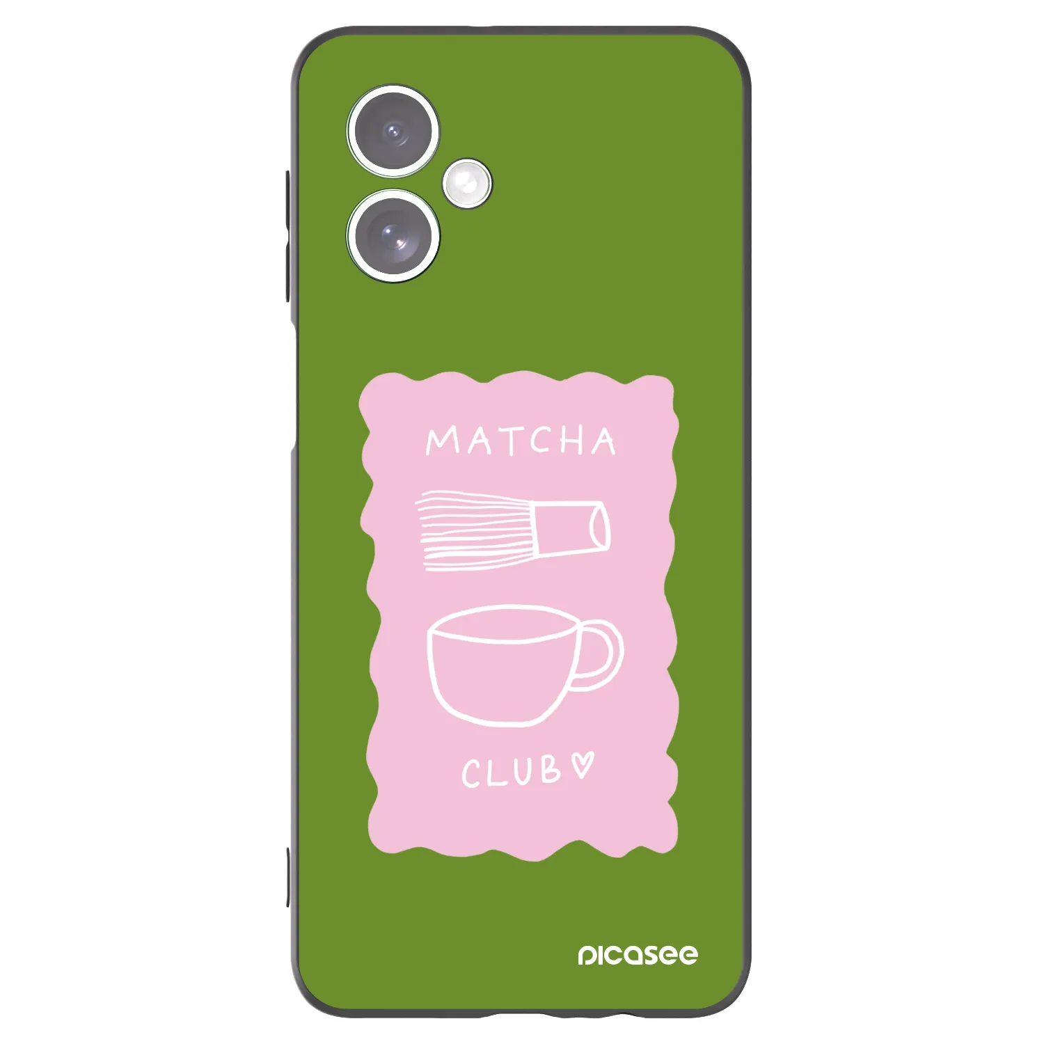 Picasee crna silikonska maskica za Motorola Moto G54 5G - Matcha club