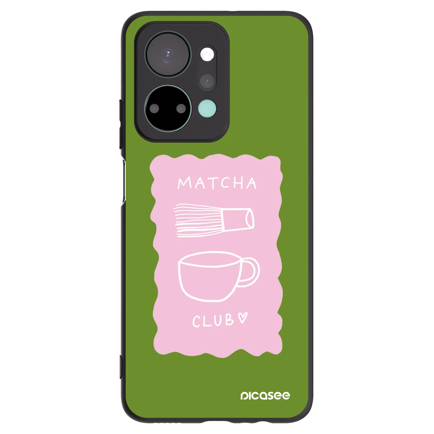 Picasee crna silikonska maskica za Honor X7a - Matcha club