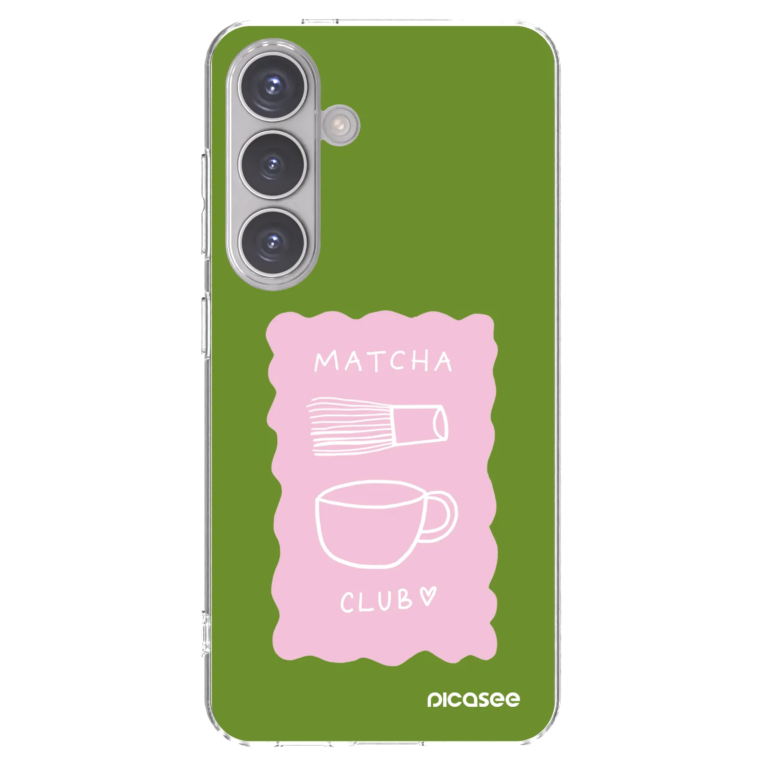 Picasee silikonska prozirna maskica za Samsung Galaxy S24 S921B 5G - Matcha club