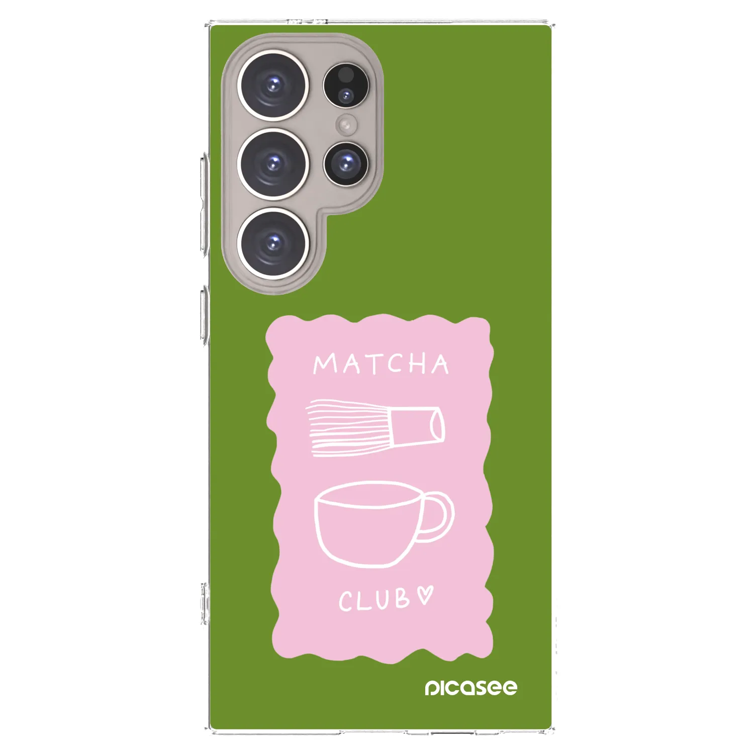 Picasee silikonska prozirna maskica za Samsung Galaxy S24 Ultra S928B 5G - Matcha club