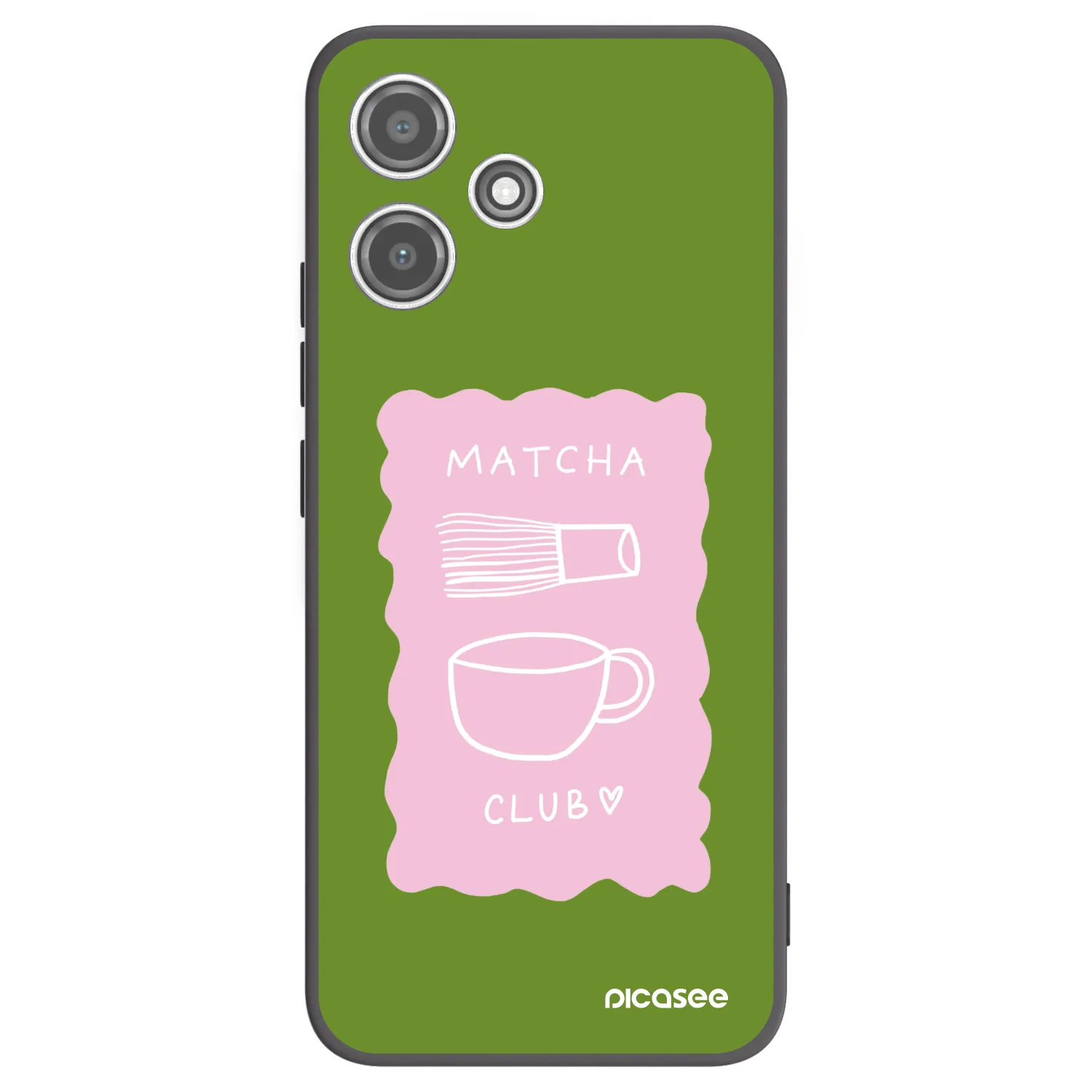 Picasee crna silikonska maskica za Xiaomi Redmi 12 5G - Matcha club