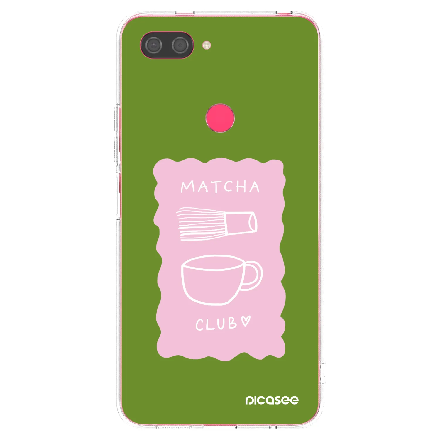 Picasee silikonska prozirna maskica za Xiaomi Mi 8 Lite - Matcha club