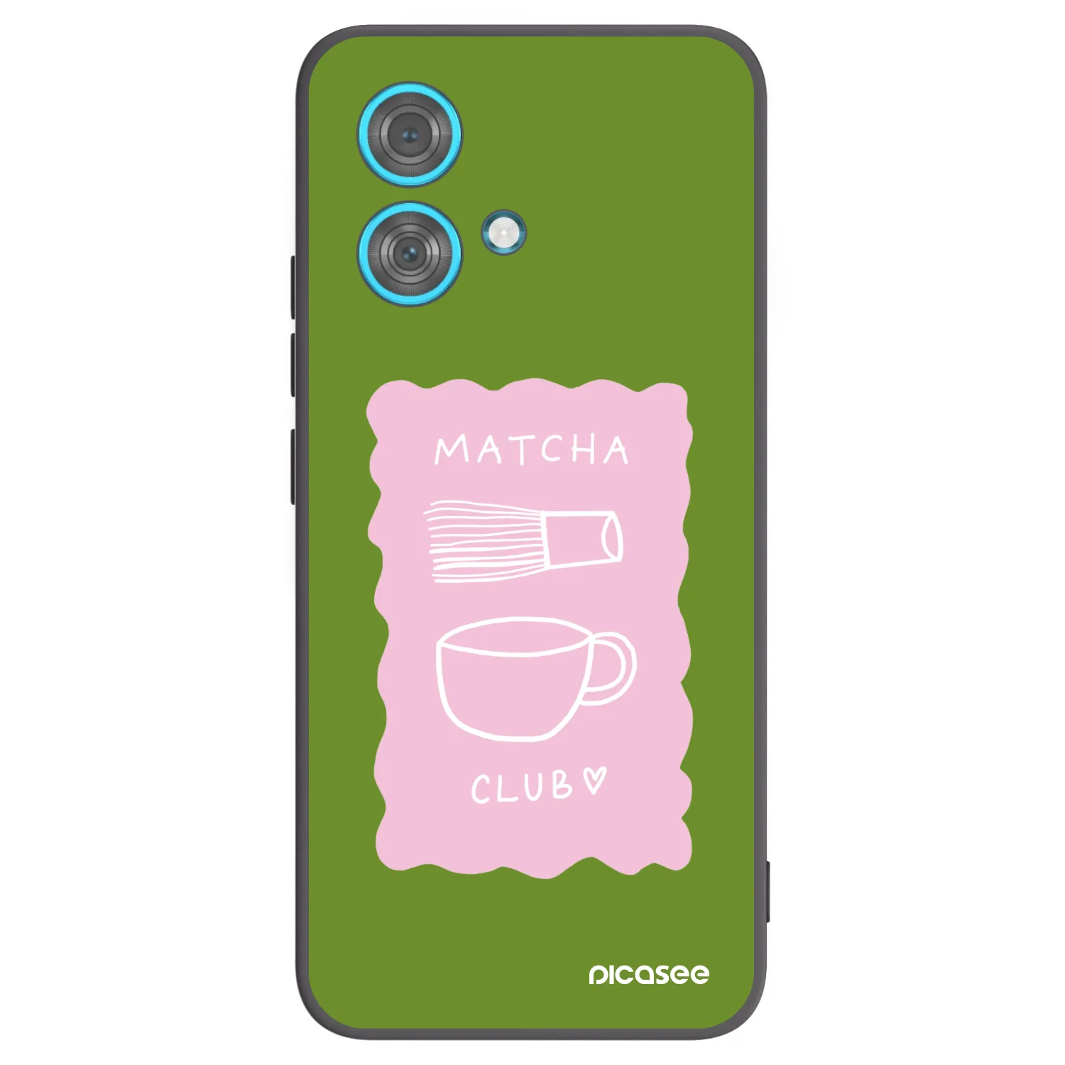 Picasee crna silikonska maskica za Motorola Edge 40 Neo - Matcha club