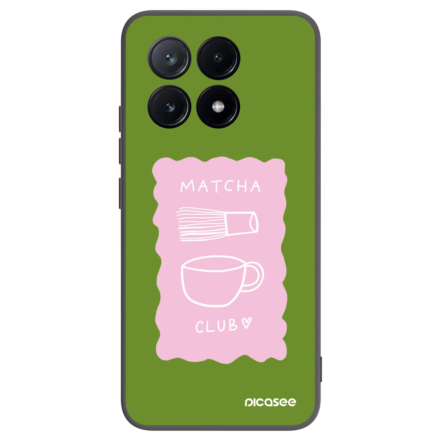 Picasee crna silikonska maskica za Xiaomi Poco X6 Pro - Matcha club