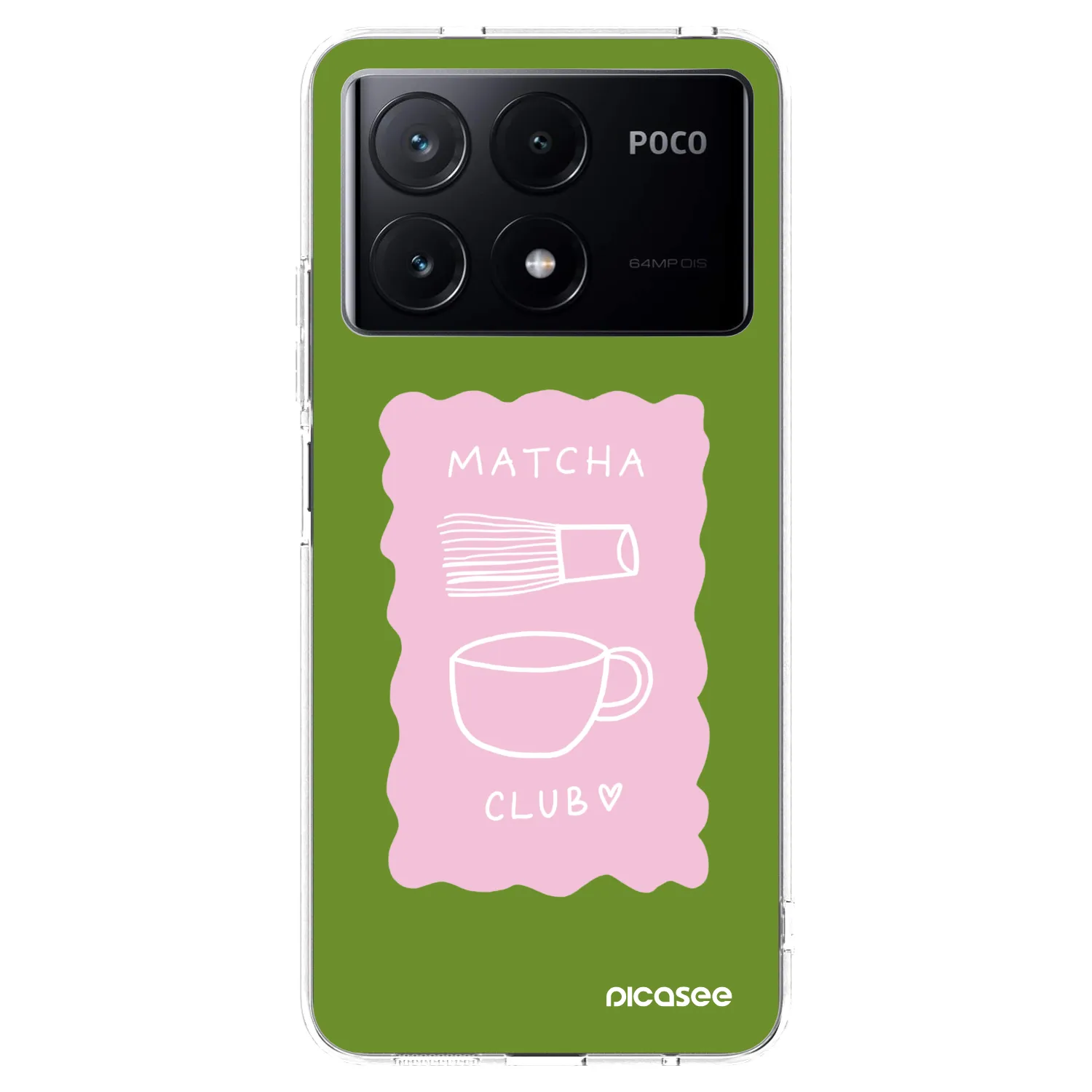 Picasee silikonska prozirna maskica za Xiaomi Poco X6 Pro - Matcha club