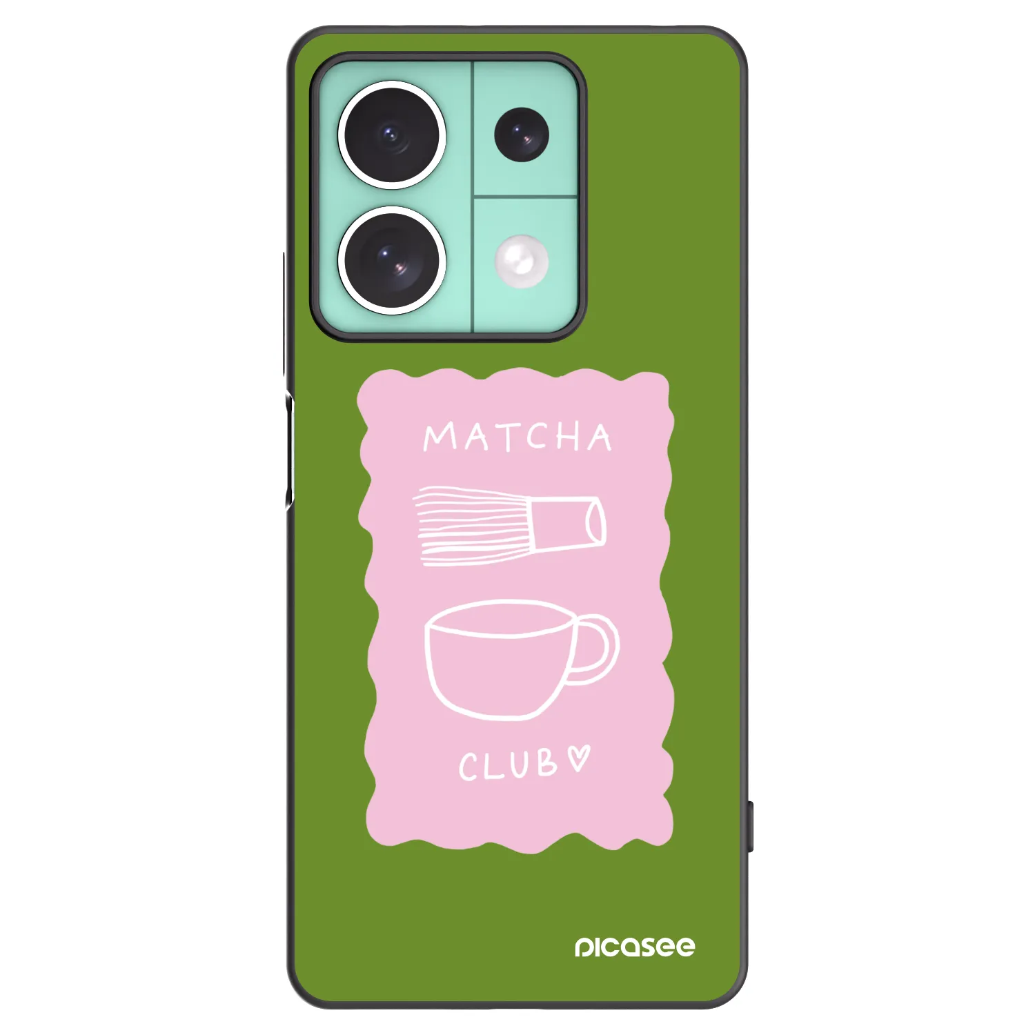 Picasee crna silikonska maskica za Xiaomi Redmi Note 13 5G - Matcha club