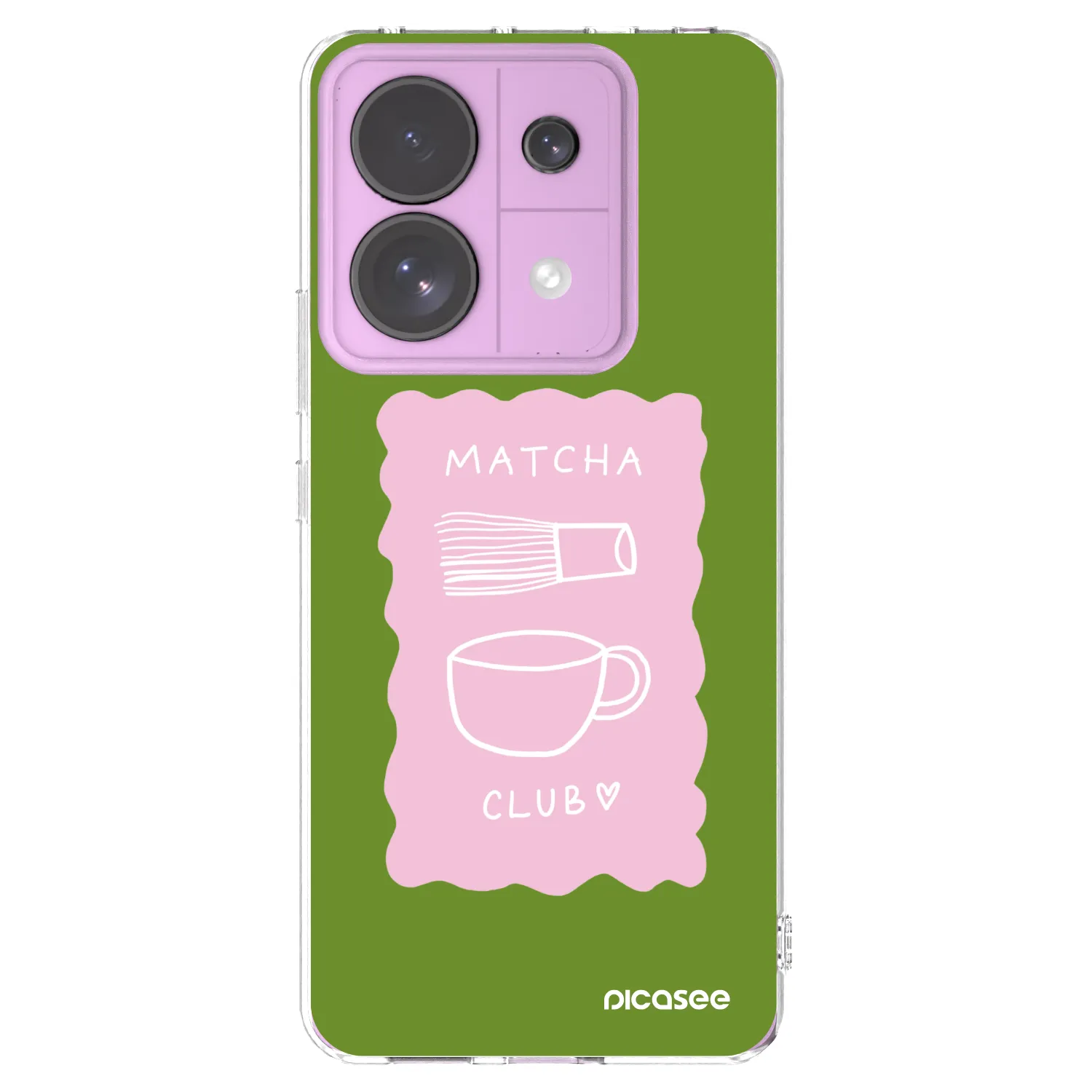 Picasee silikonska prozirna maskica za Xiaomi Redmi Note 13 Pro 5G - Matcha club