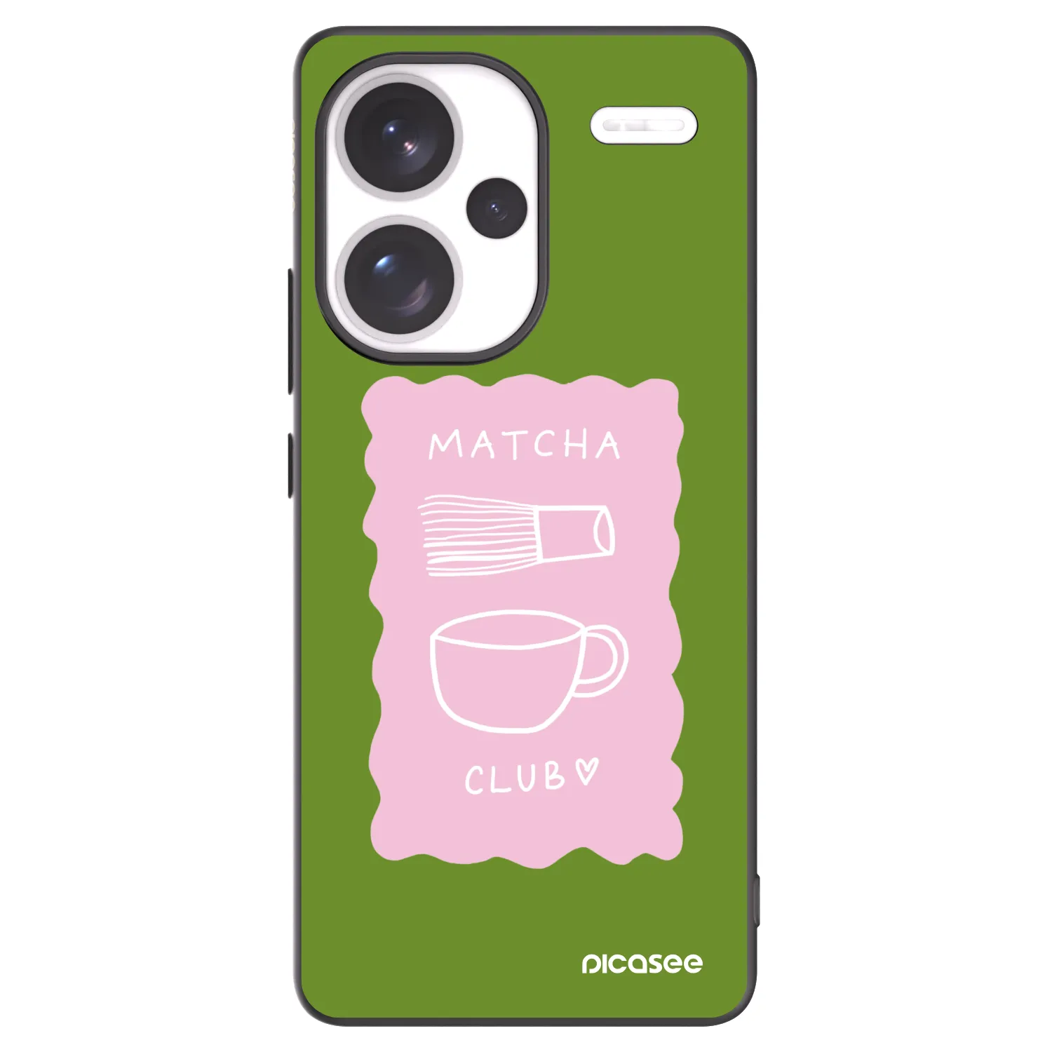 Picasee crna silikonska maskica za Xiaomi Redmi Note 13 Pro+ 5G - Matcha club