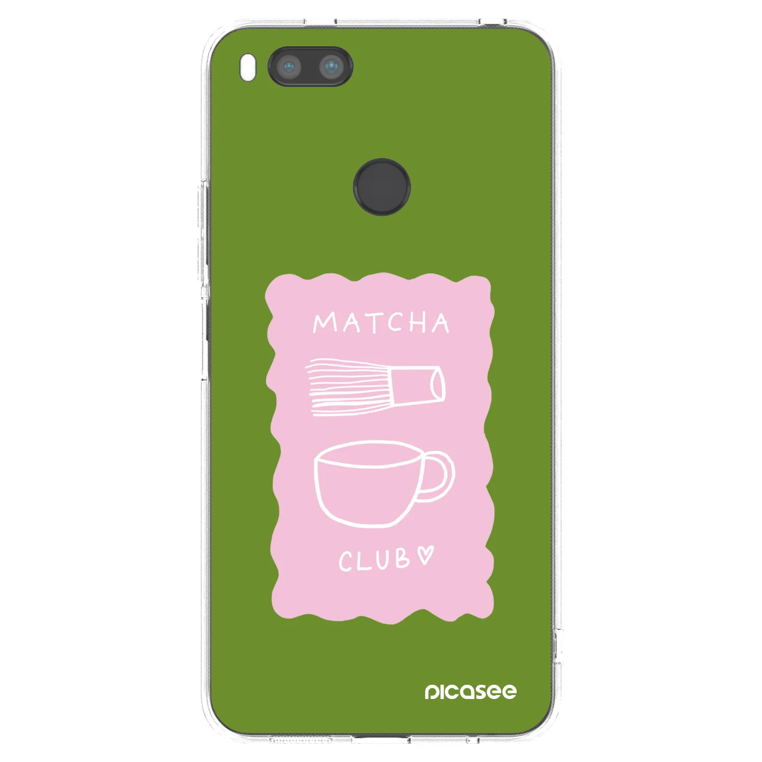 Picasee silikonska prozirna maskica za Xiaomi Mi A1 Global - Matcha club