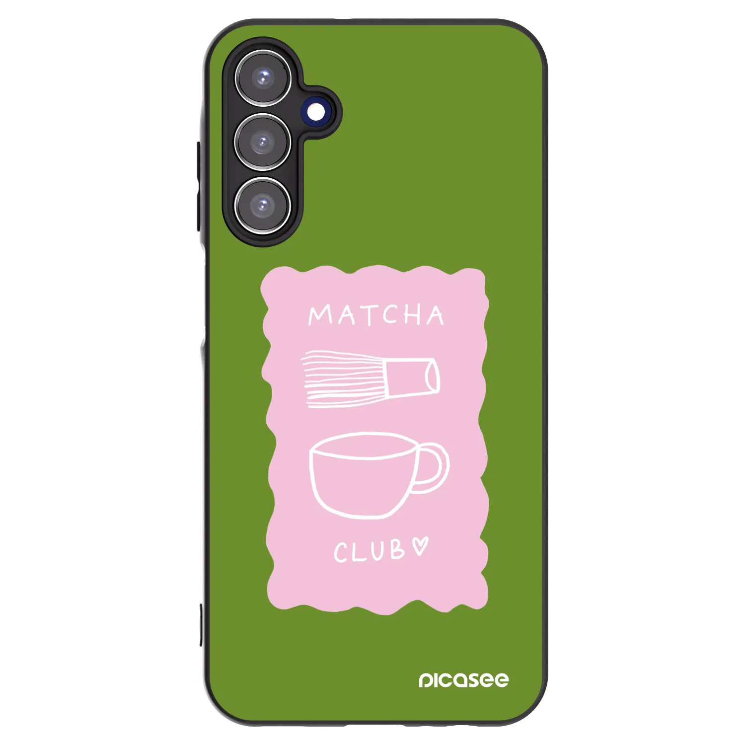Picasee crna silikonska maskica za Samsung Galaxy A15 A155F 4G - Matcha club