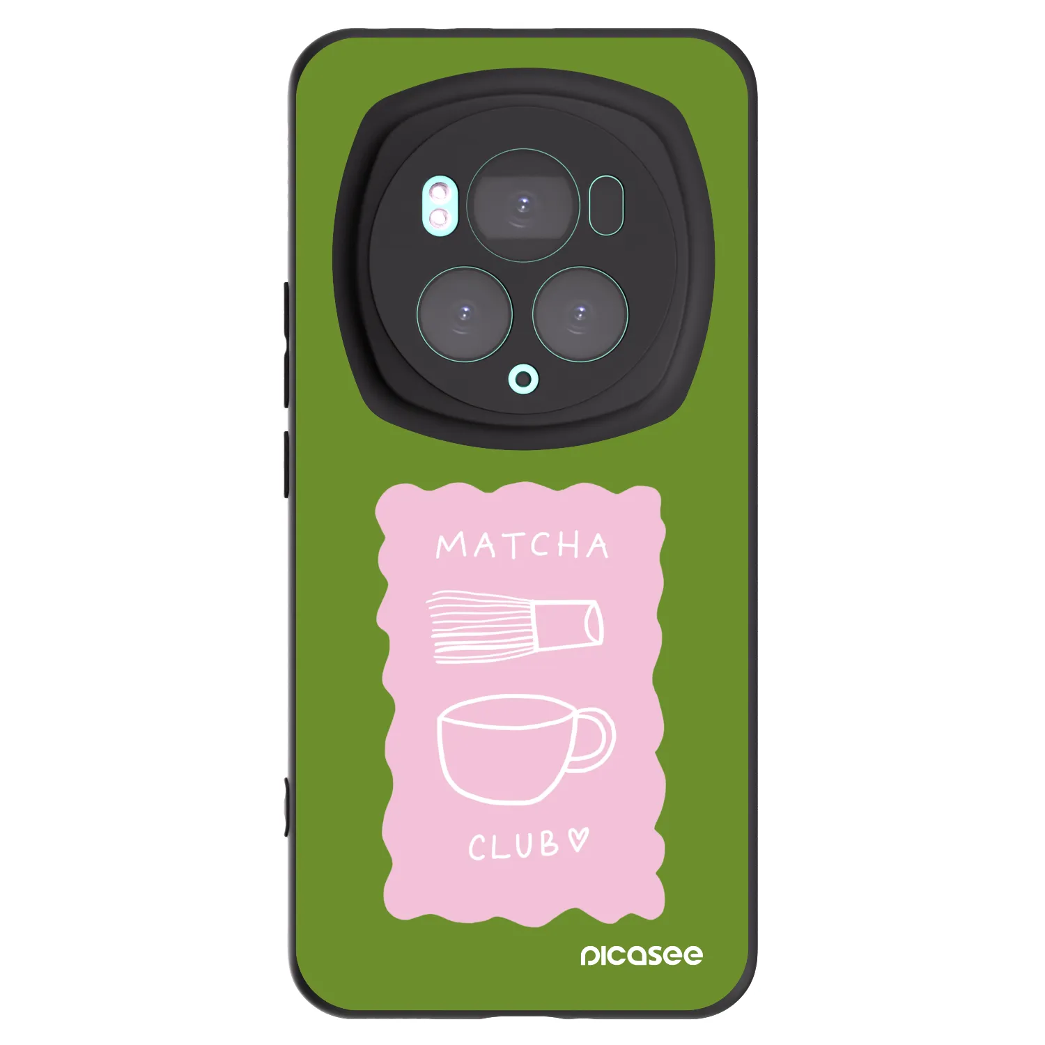 Picasee crna silikonska maskica za Honor Magic6 Pro - Matcha club
