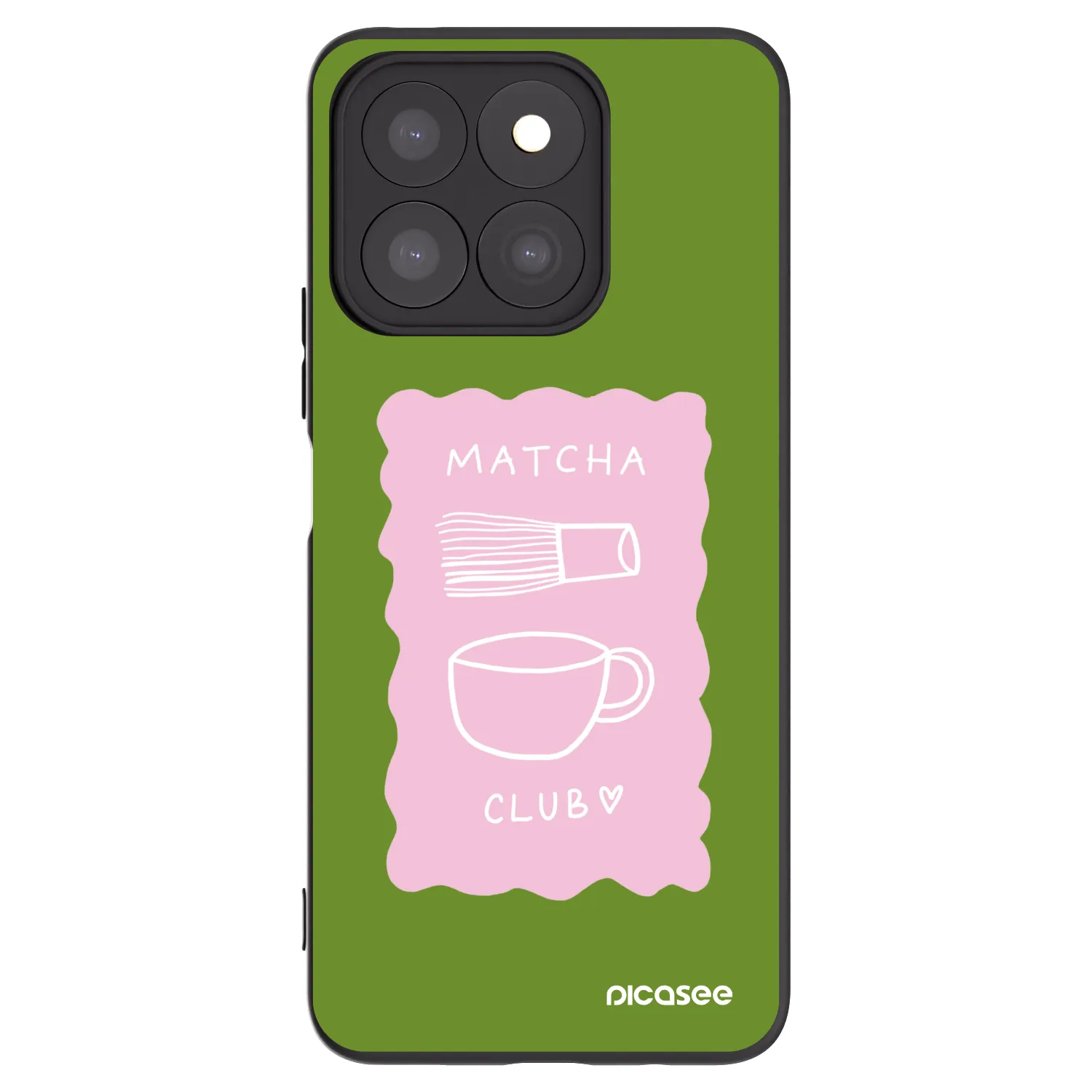 Picasee crna silikonska maskica za Honor X8b - Matcha club
