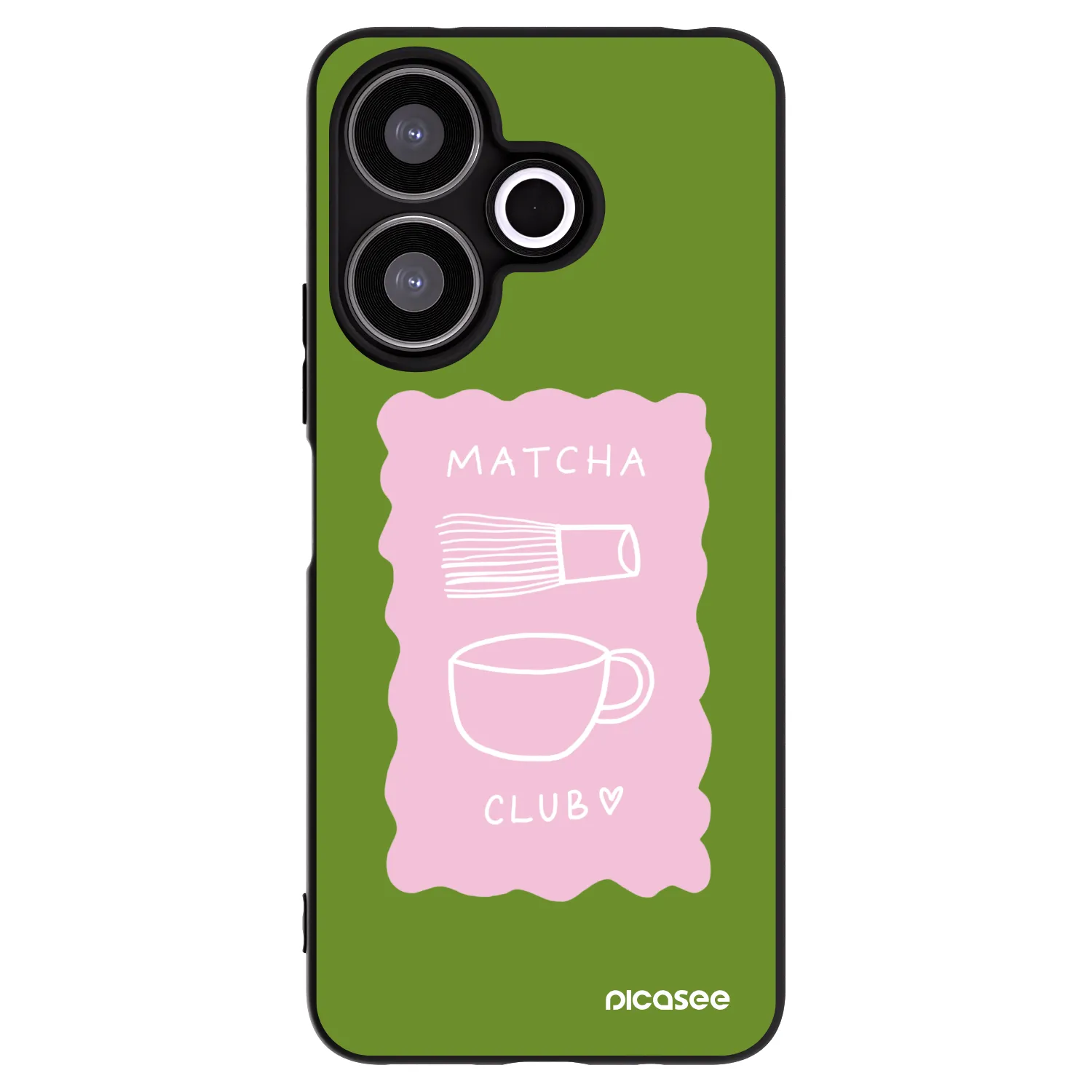 Picasee crna silikonska maskica za Xiaomi Redmi 13 4G - Matcha club