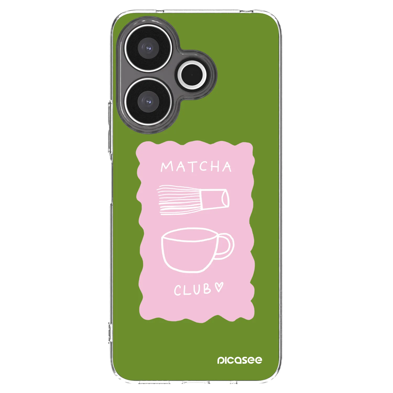 Picasee silikonska prozirna maskica za Xiaomi Redmi 13 4G - Matcha club