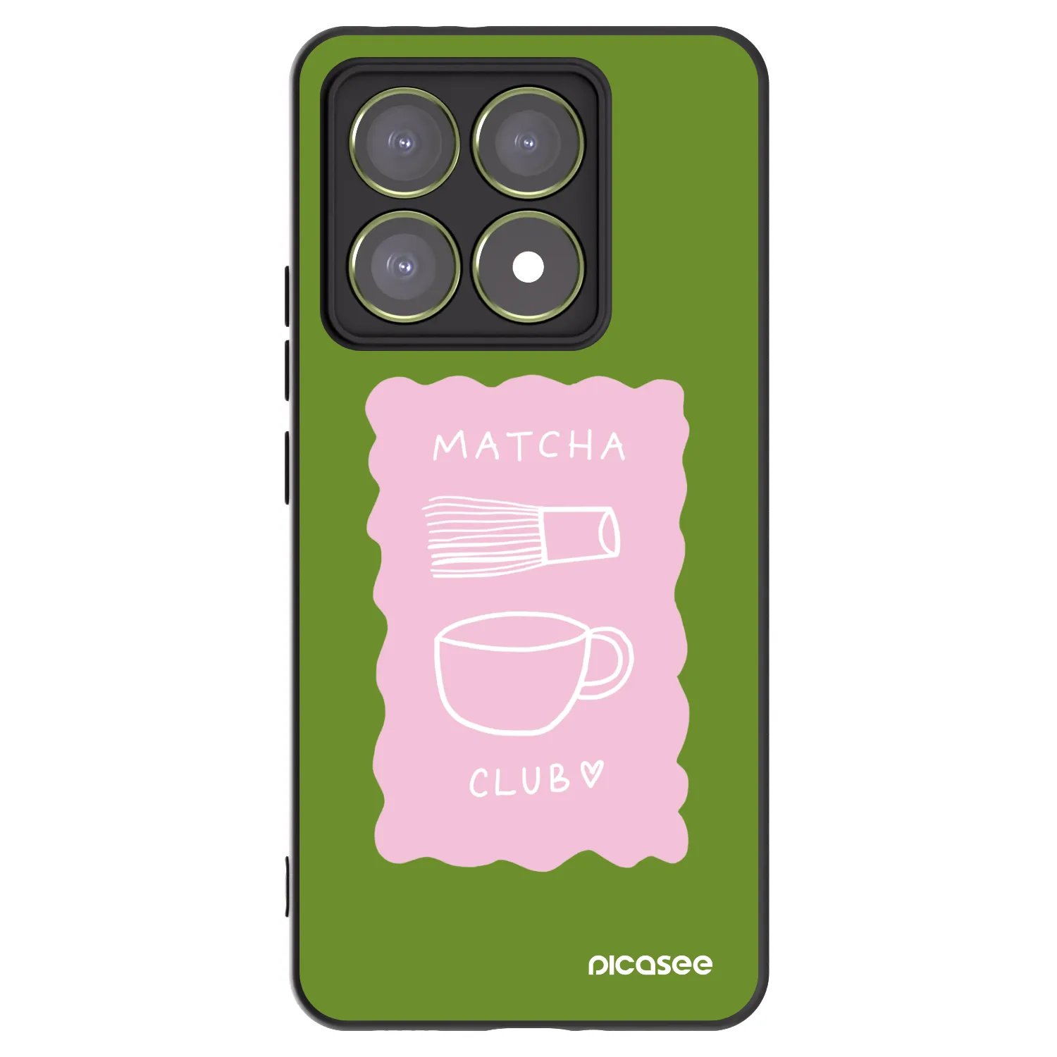 Picasee crna silikonska maskica za Xiaomi 14T - Matcha club