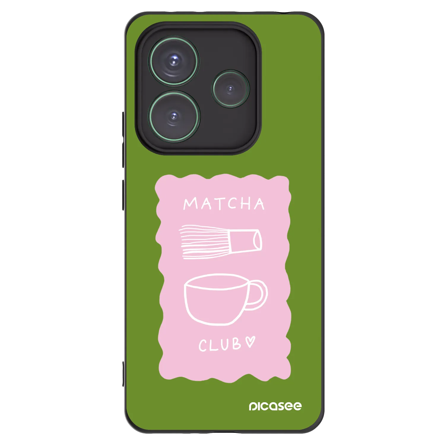 Picasee crna silikonska maskica za Xiaomi Redmi Note 14 5G - Matcha club