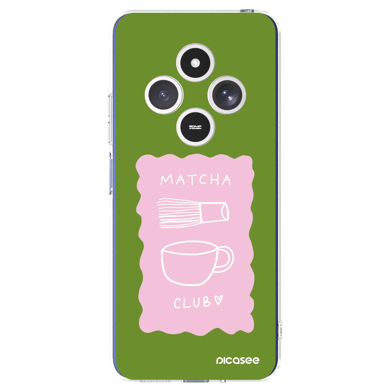 Picasee silikonska prozirna maskica za Xiaomi Redmi 14C - Matcha club