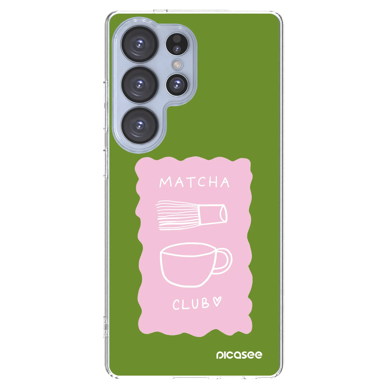 Picasee silikonska prozirna maskica za Samsung Galaxy S25 Ultra 5G - Matcha club