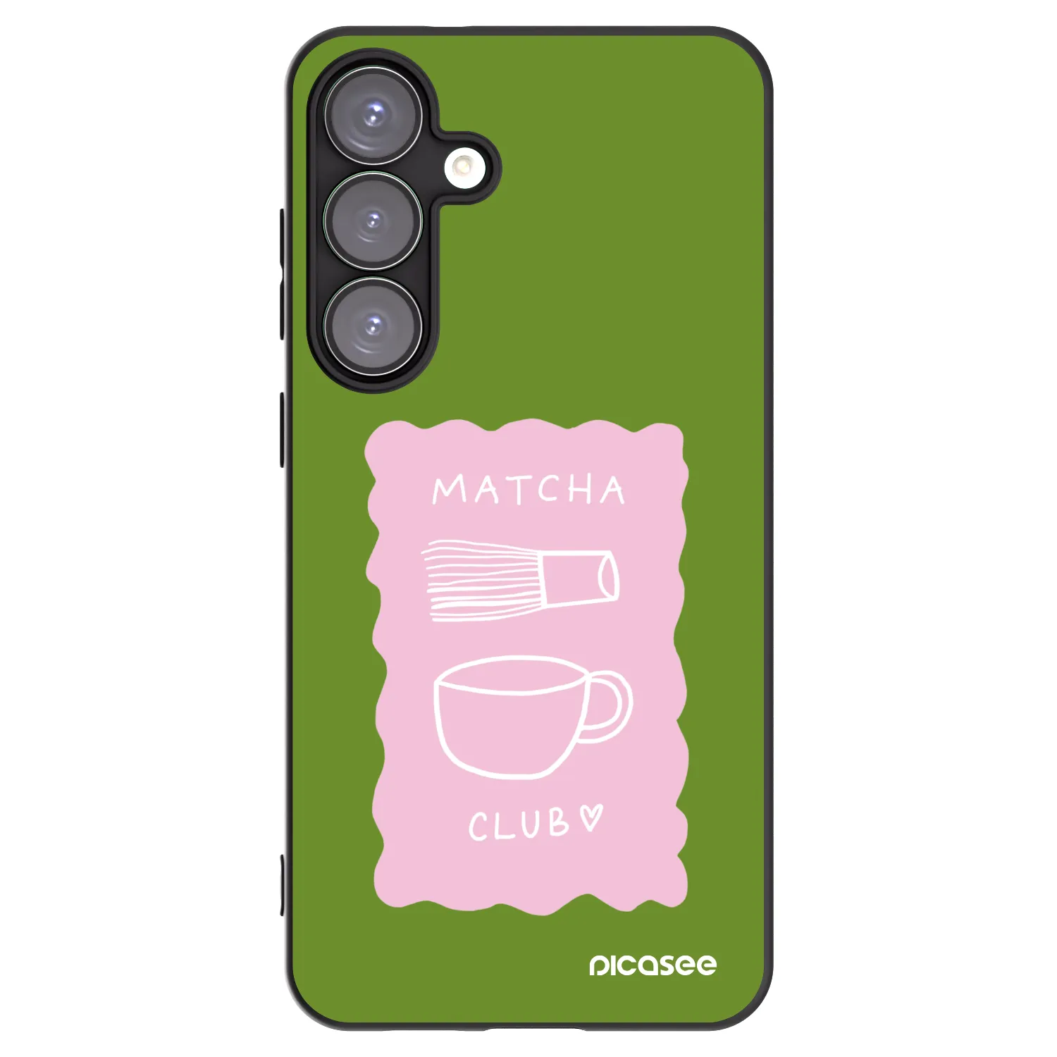 Picasee crna silikonska maskica za Samsung Galaxy S25+ 5G - Matcha club
