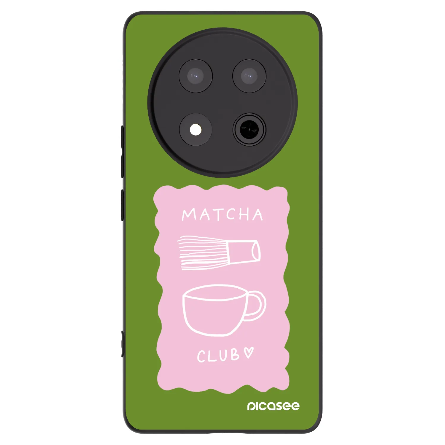 Picasee crna silikonska maskica za Honor Magic7 Lite 5G - Matcha club