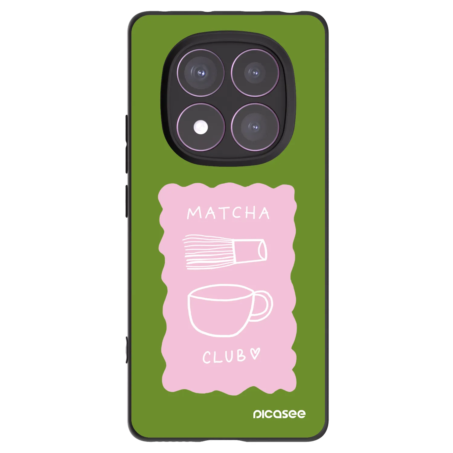 Picasee crna silikonska maskica za Xiaomi Redmi Note 14 Pro 4G - Matcha club