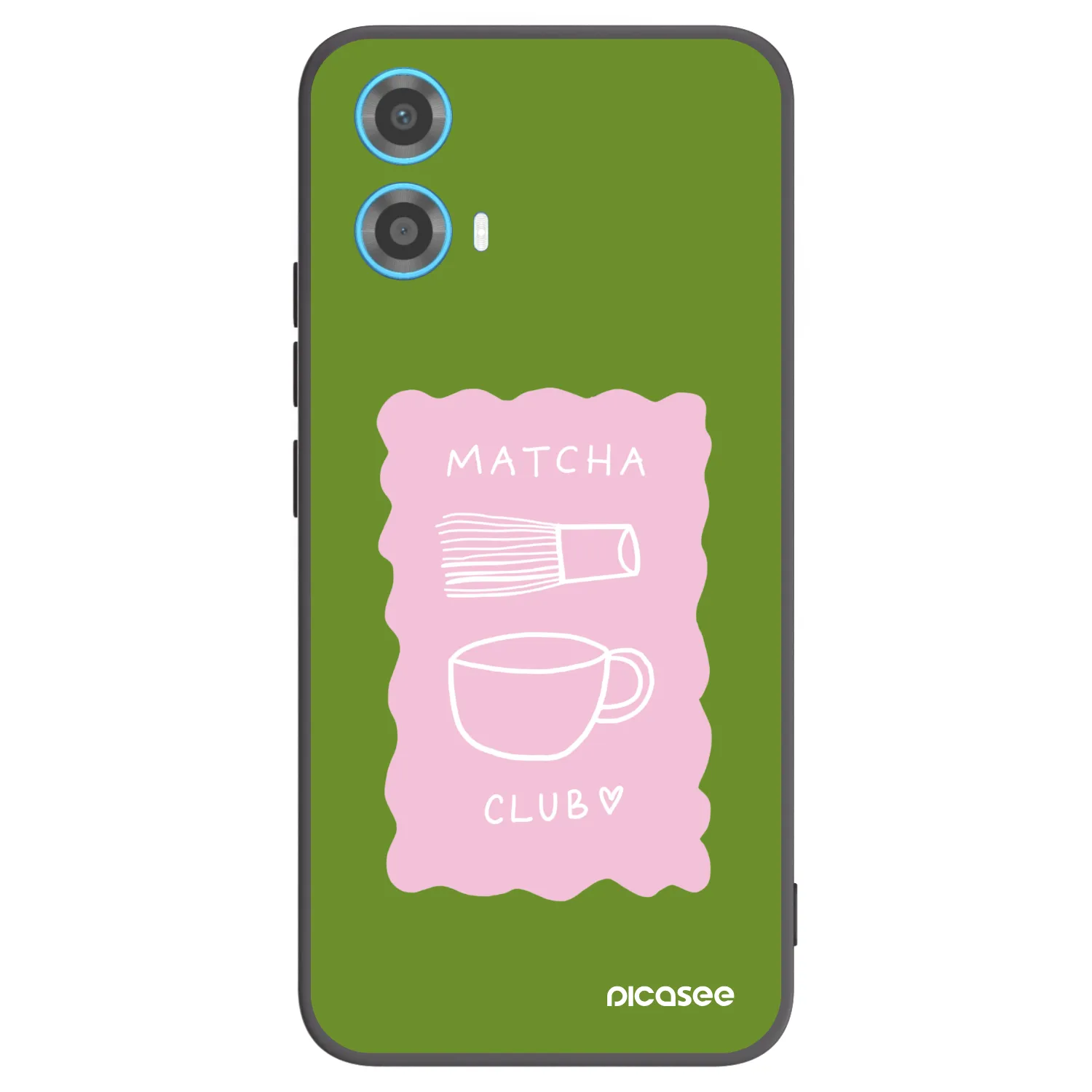 Picasee crna silikonska maskica za Motorola Moto G34 5G - Matcha club