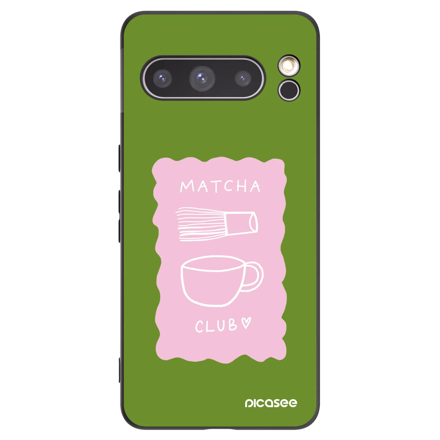Picasee crna silikonska maskica za Google Pixel 8 Pro - Matcha club